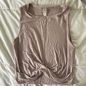 All twist front crop top